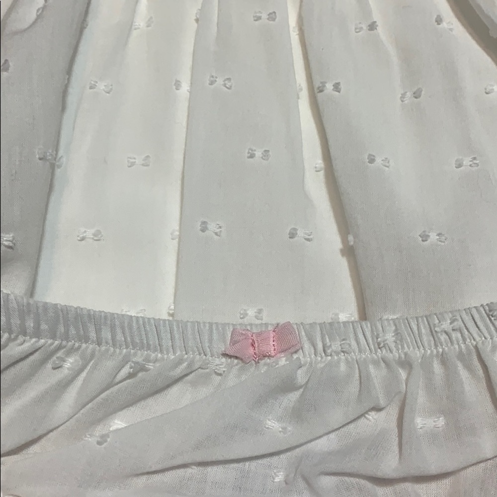 NWT Mayoral White Swiss Dot Infant Dress - Picture 6 of 6